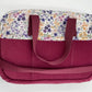 Sac à langer - Prune et Fleurs violettes