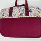 Sac à langer - Prune et Fleurs violettes