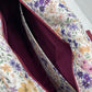 Sac à langer - Prune et Fleurs violettes