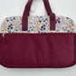 Sac à langer - Prune et Fleurs violettes