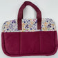 Sac à langer - Prune et Fleurs violettes