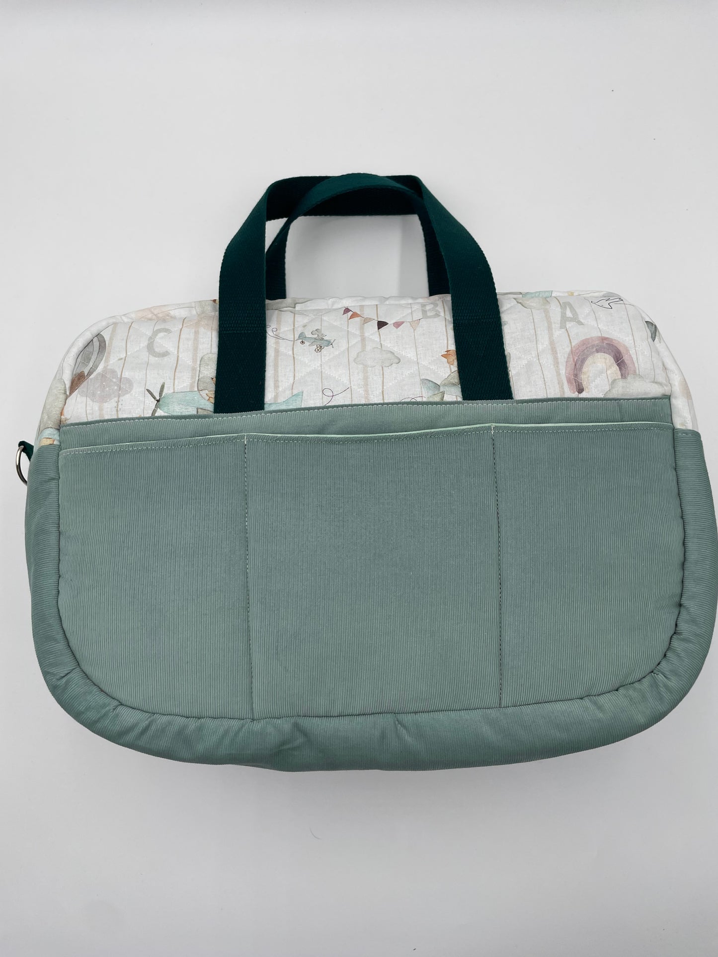 Sac à langer - Menthe et Montgolfière