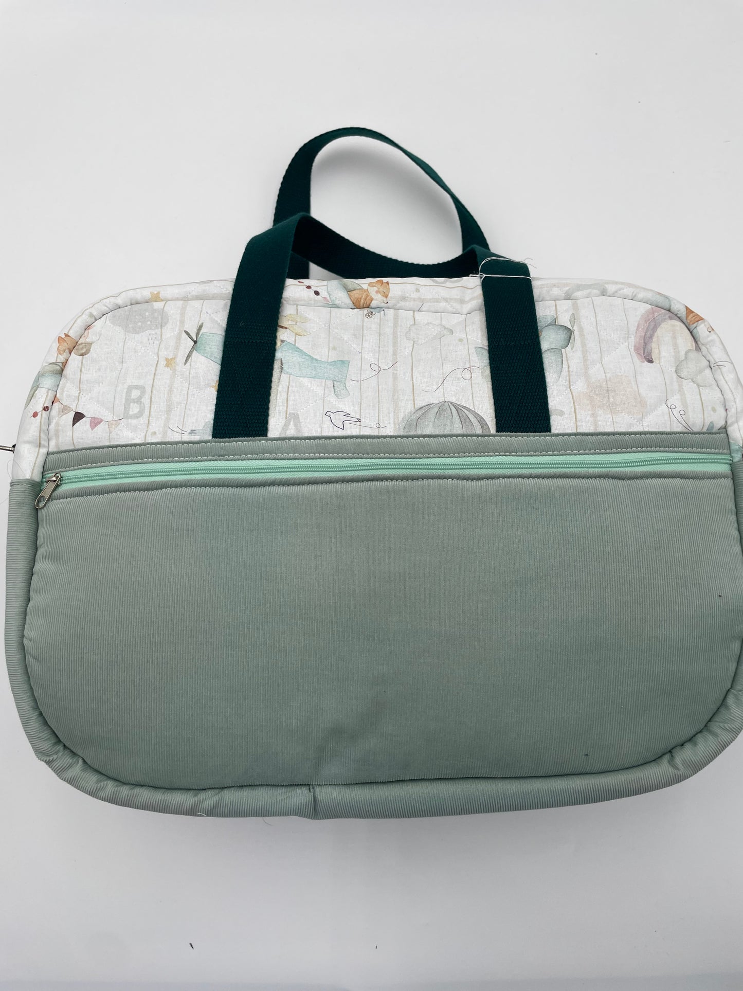 Sac à langer - Menthe et Montgolfière