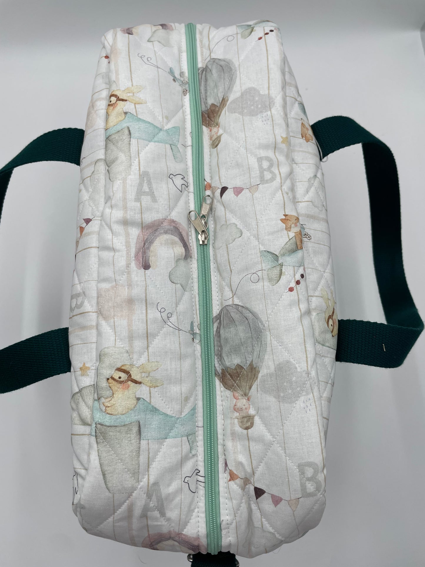 Sac à langer - Menthe et Montgolfière