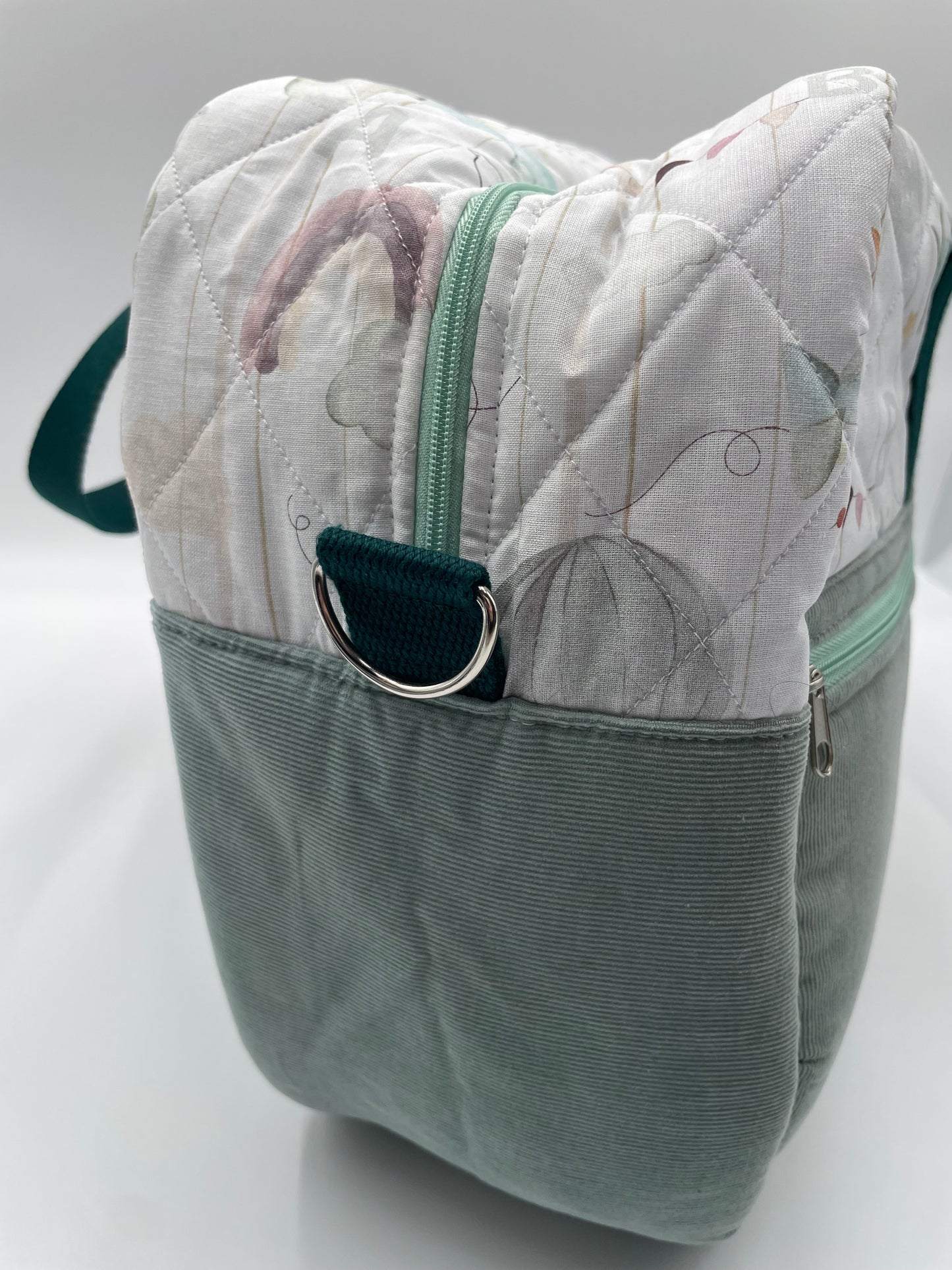 Sac à langer - Menthe et Montgolfière