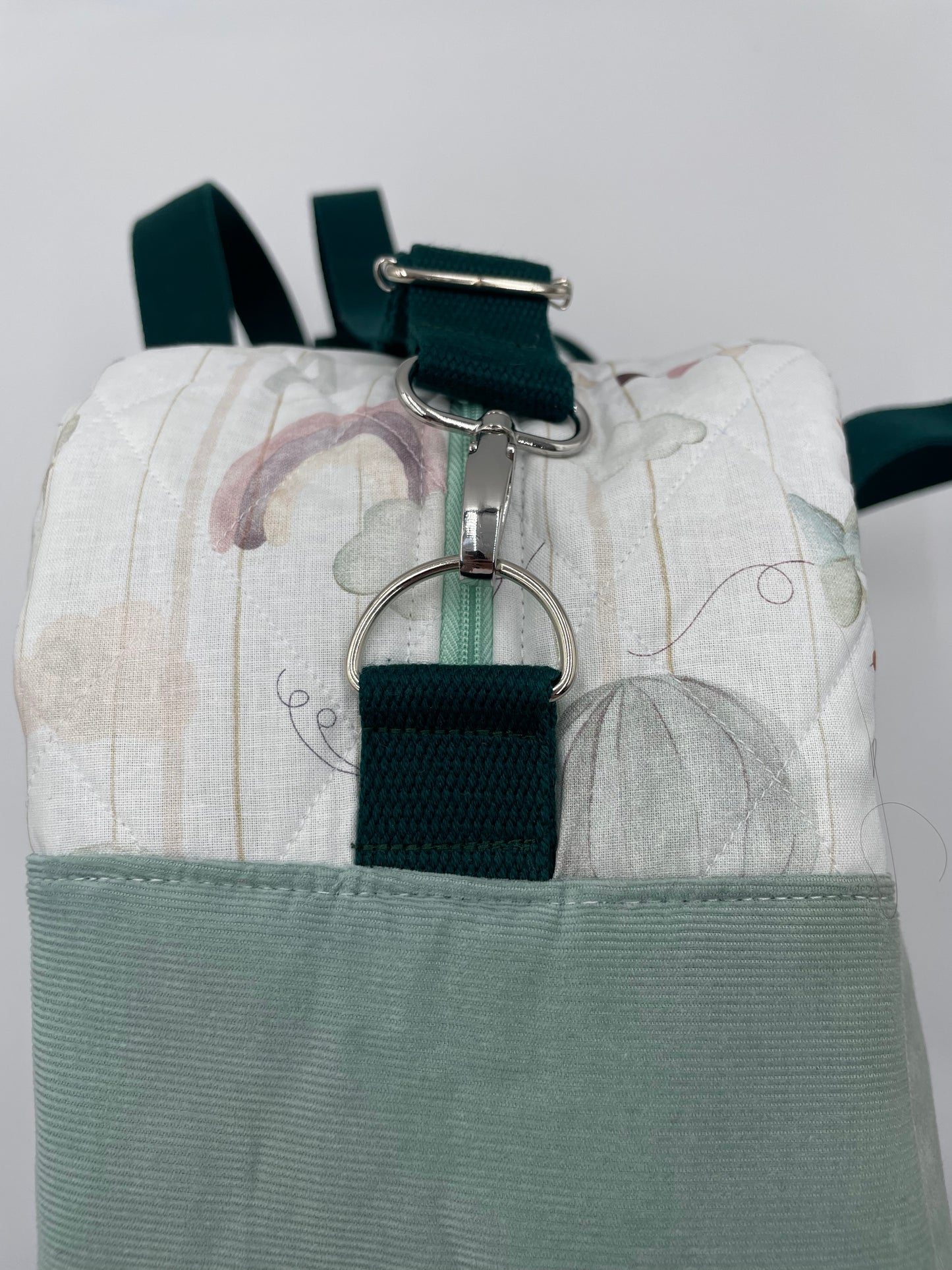 Sac à langer - Menthe et Montgolfière