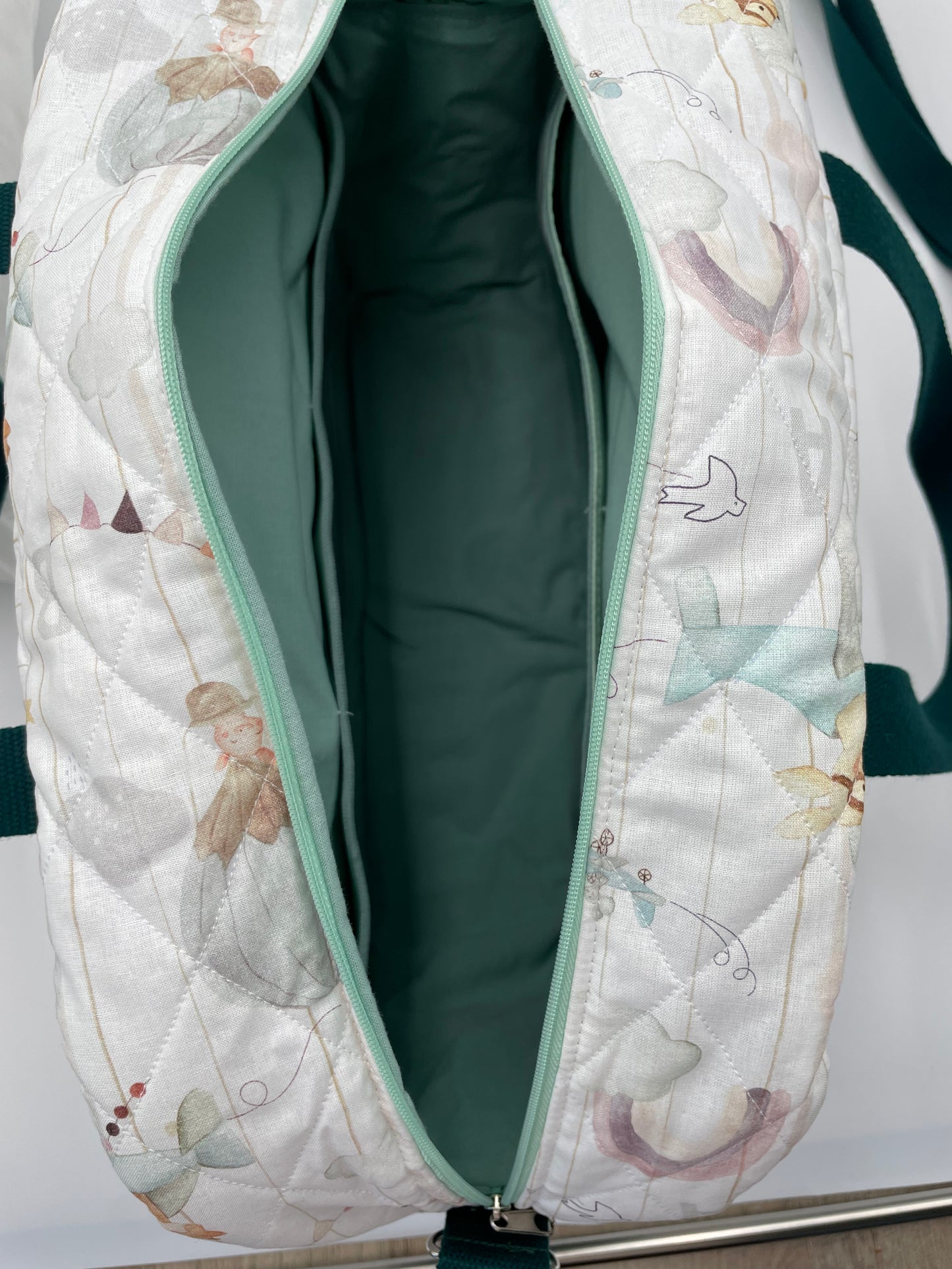 Sac à langer - Menthe et Montgolfière