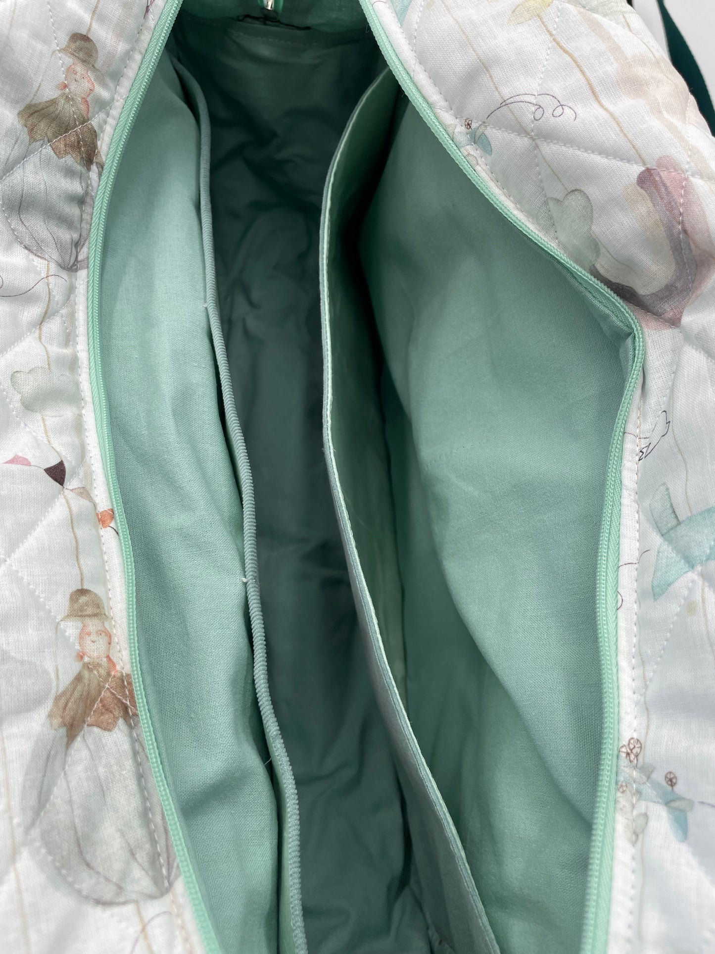 Sac à langer - Menthe et Montgolfière
