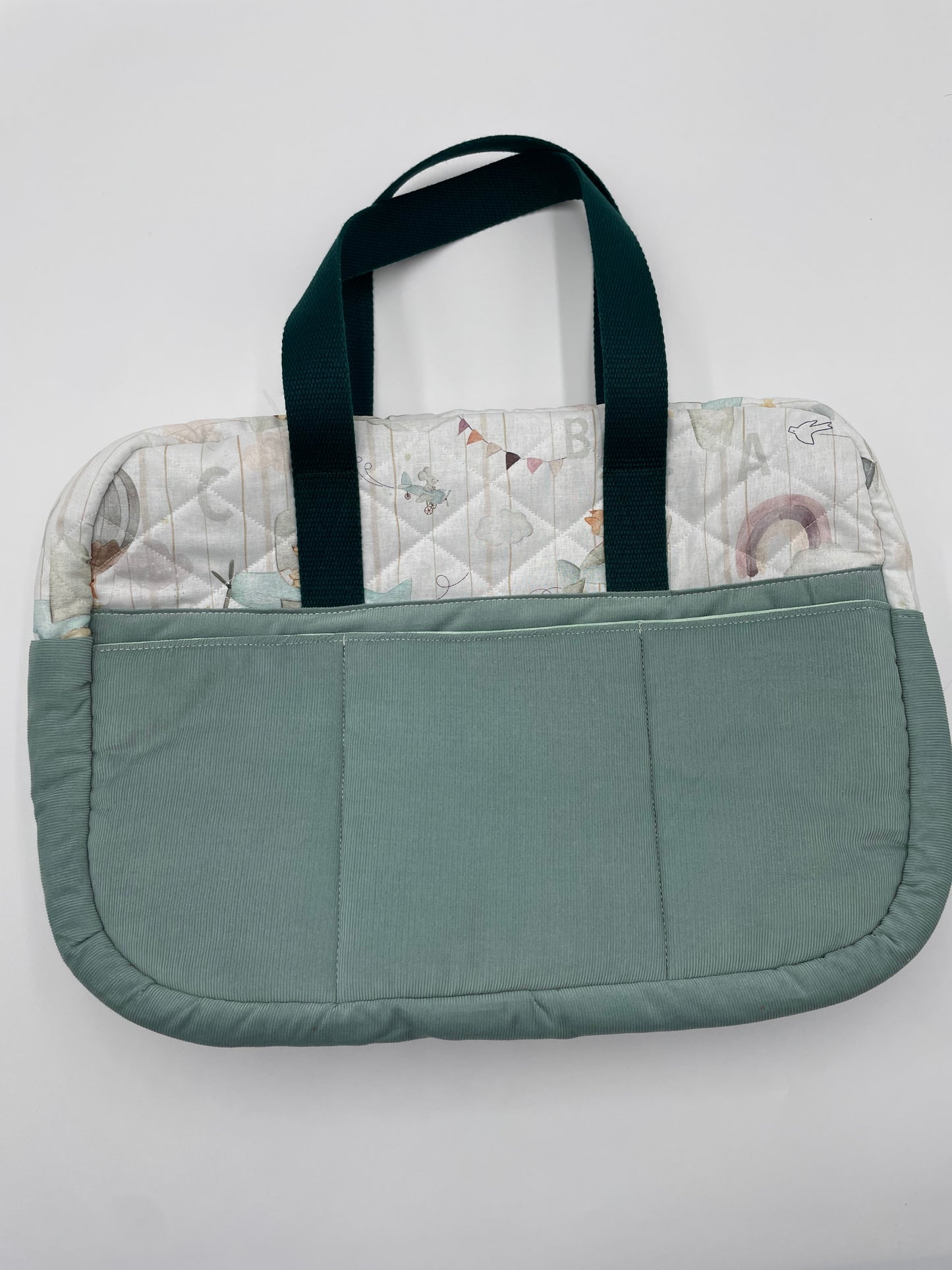 Sac à langer - Menthe et Montgolfière