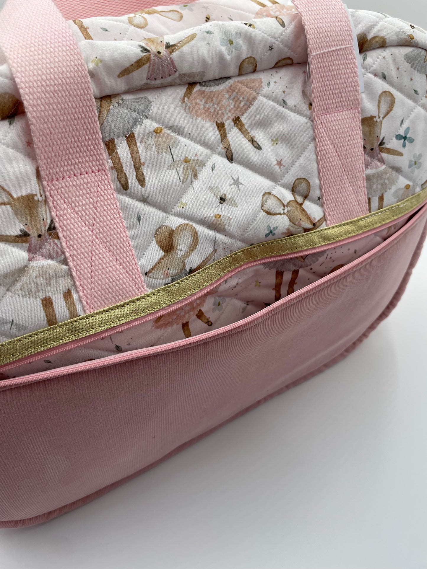 Sac à langer - Rose et Souris