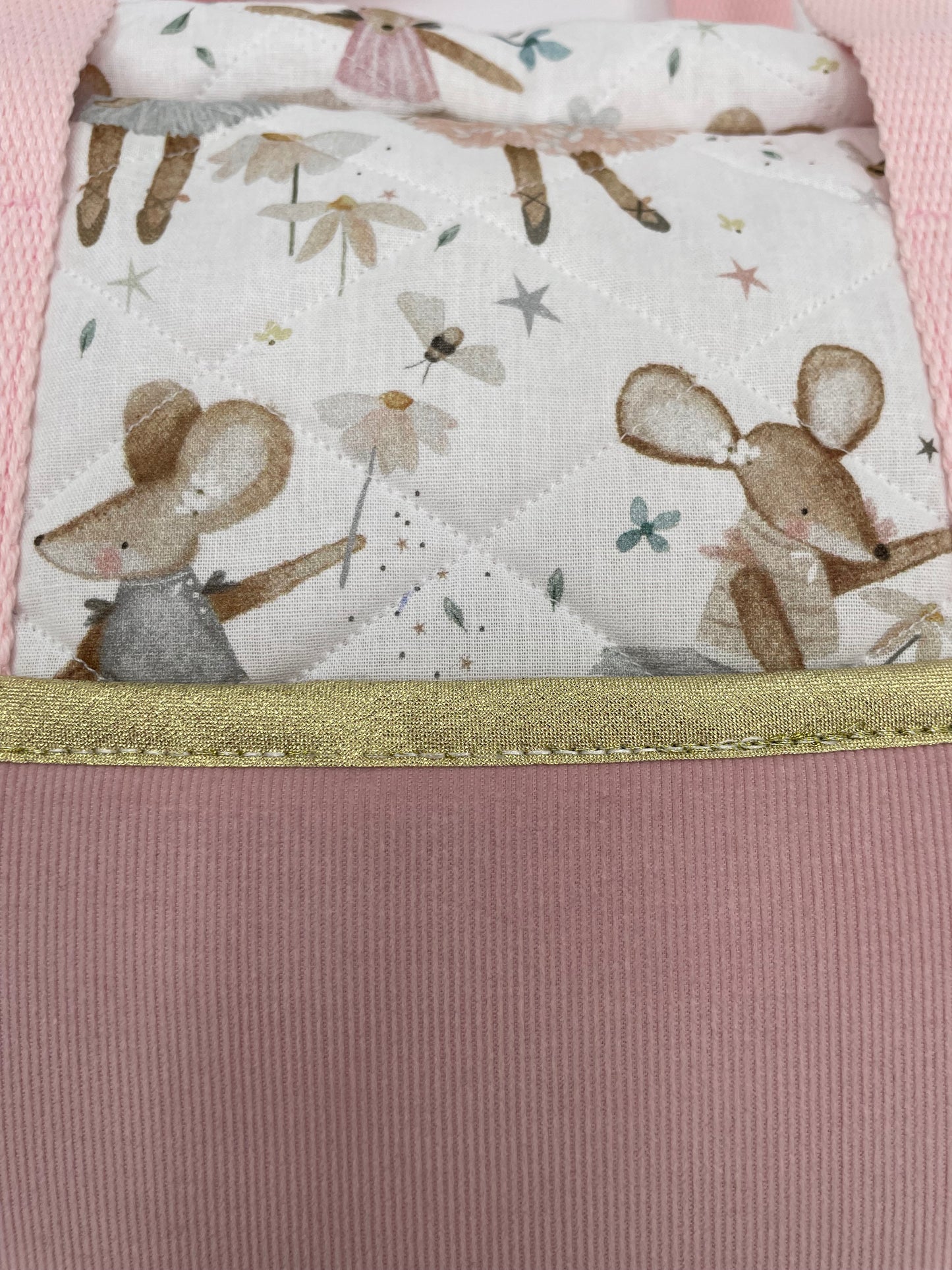 Sac à langer - Rose et Souris