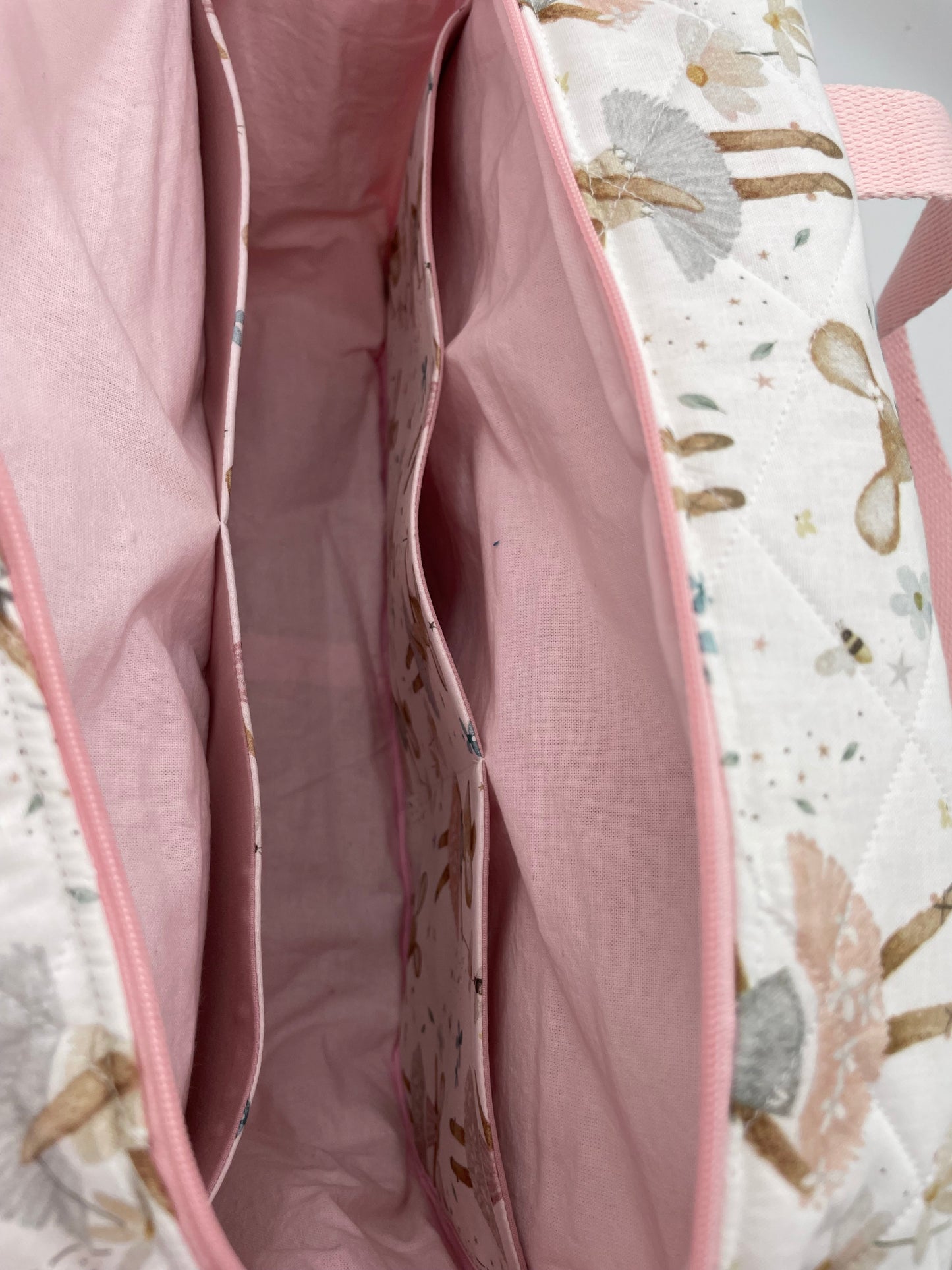 Sac à langer - Rose et Souris