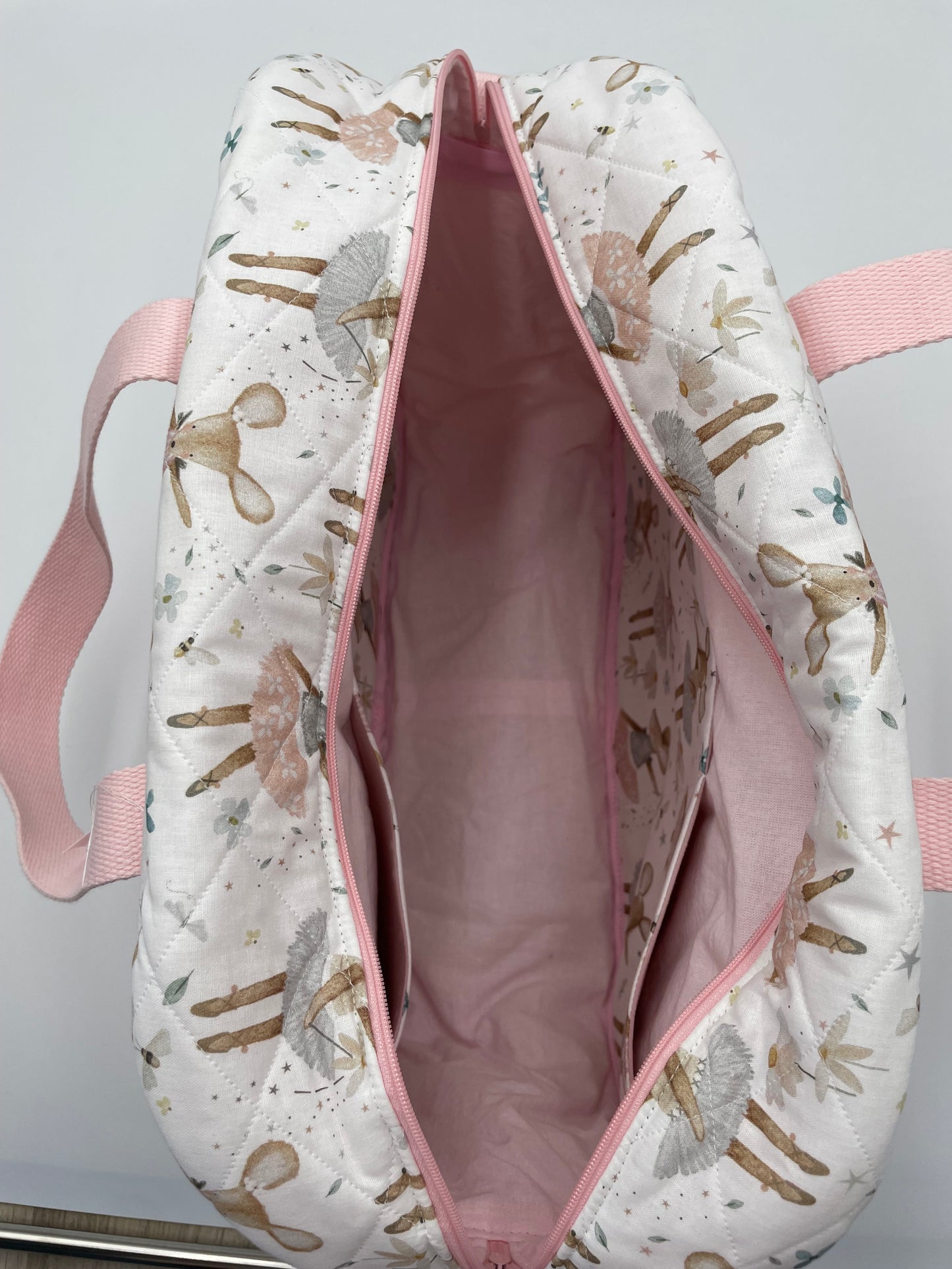 Sac à langer - Rose et Souris