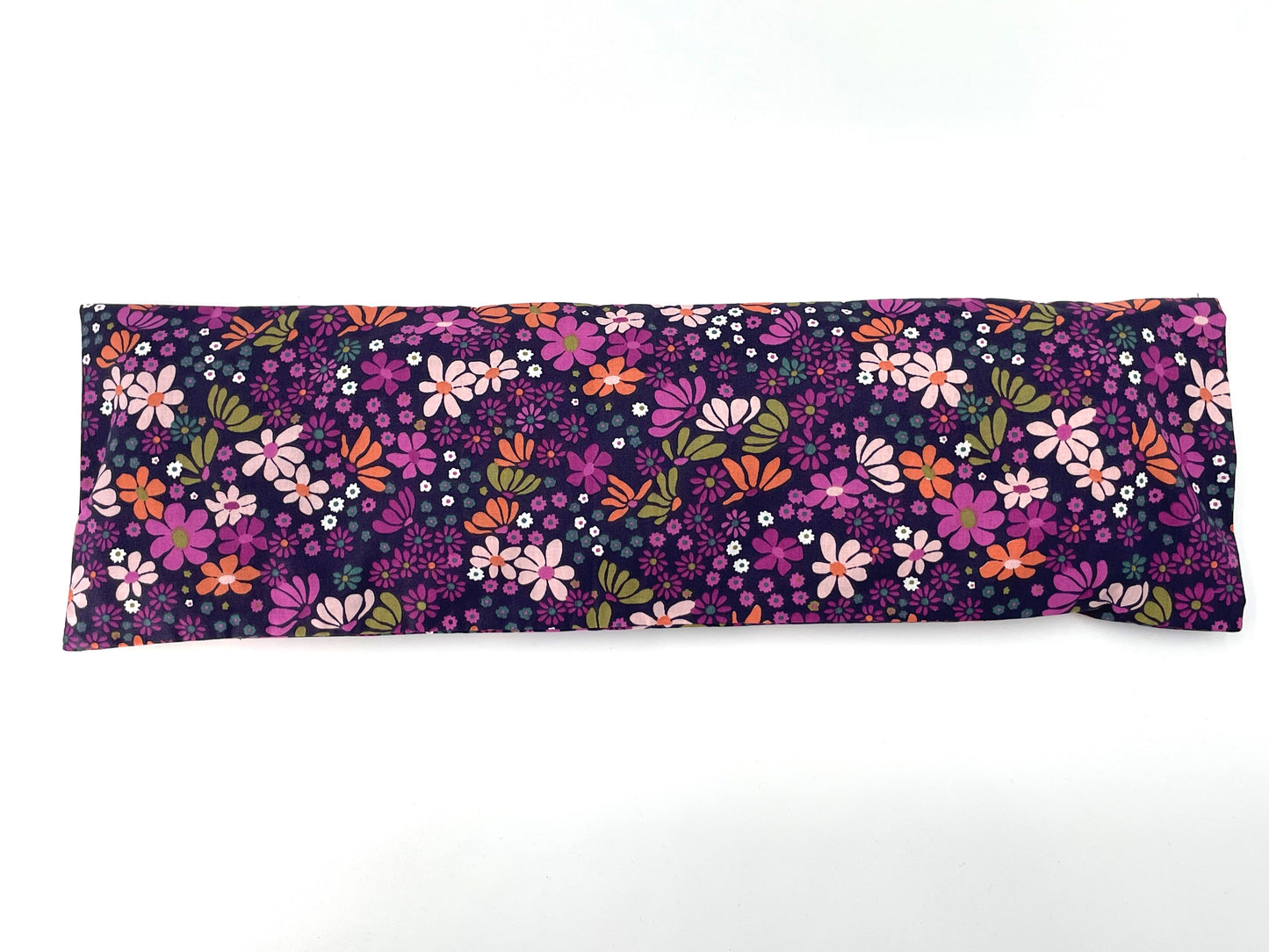 Bouillotte sèche L - Feuillage sur fond violet
