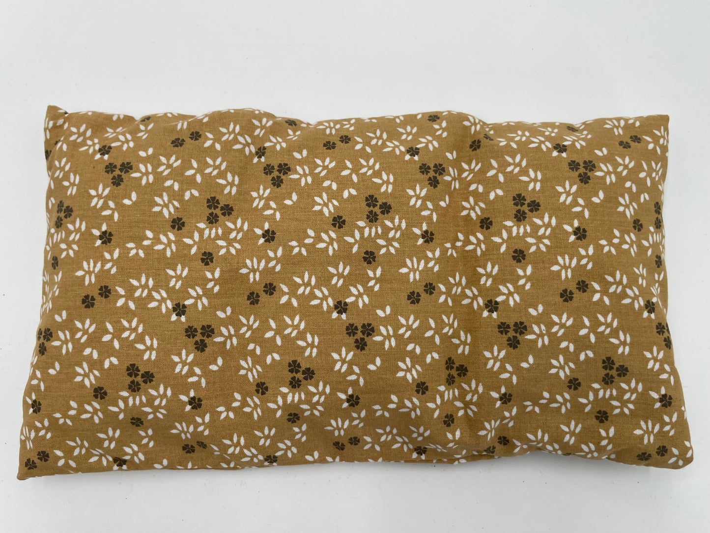 Bouillotte sèche M - Feuillage sur fond camel