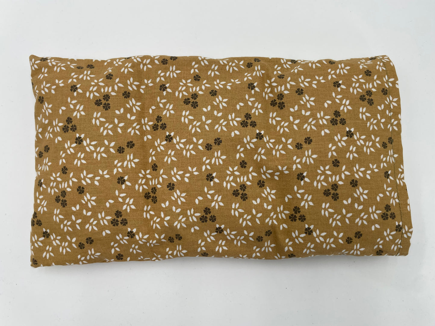 Bouillotte sèche M - Feuillage sur fond camel