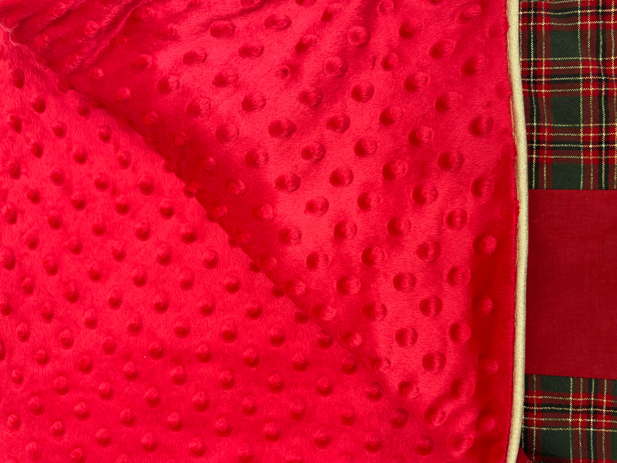 Couverture Patchwork - Noël Rouge