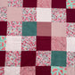 Couverture Patchwork - Roses et Prune