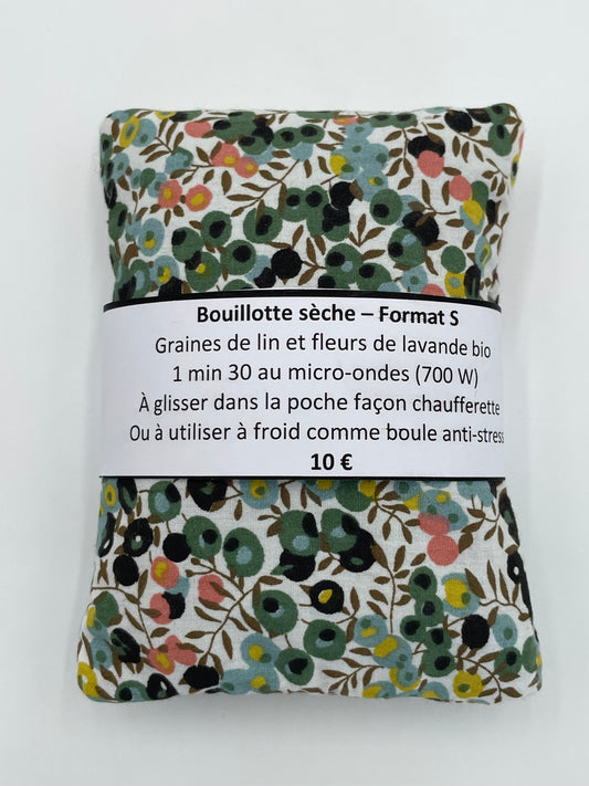 Bouillotte sèche S - Baies vertes