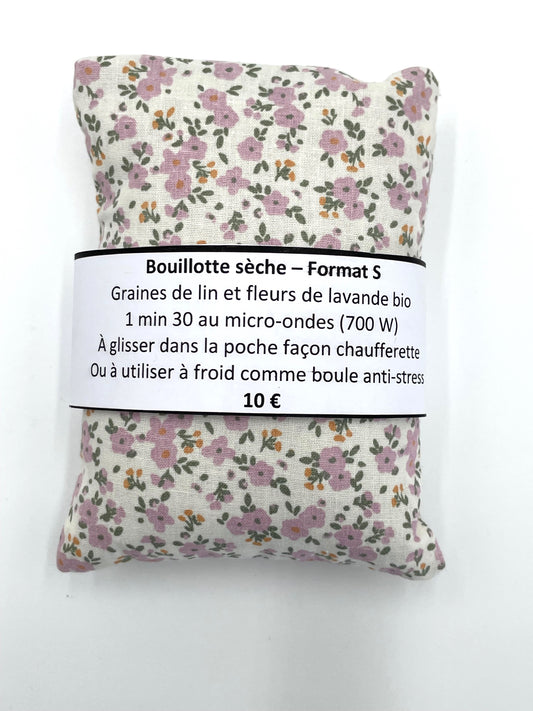Bouillotte sèche S - Fleurs roses