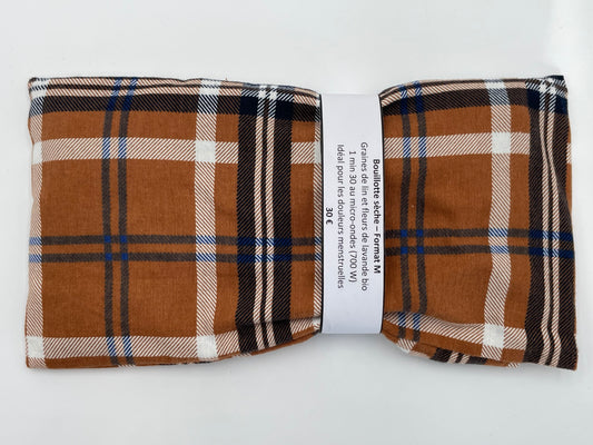 Bouillotte sèche M - Carreaux Cannelle
