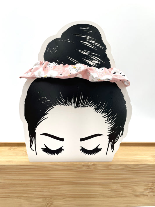 Chouchou - Souris sur fond rose