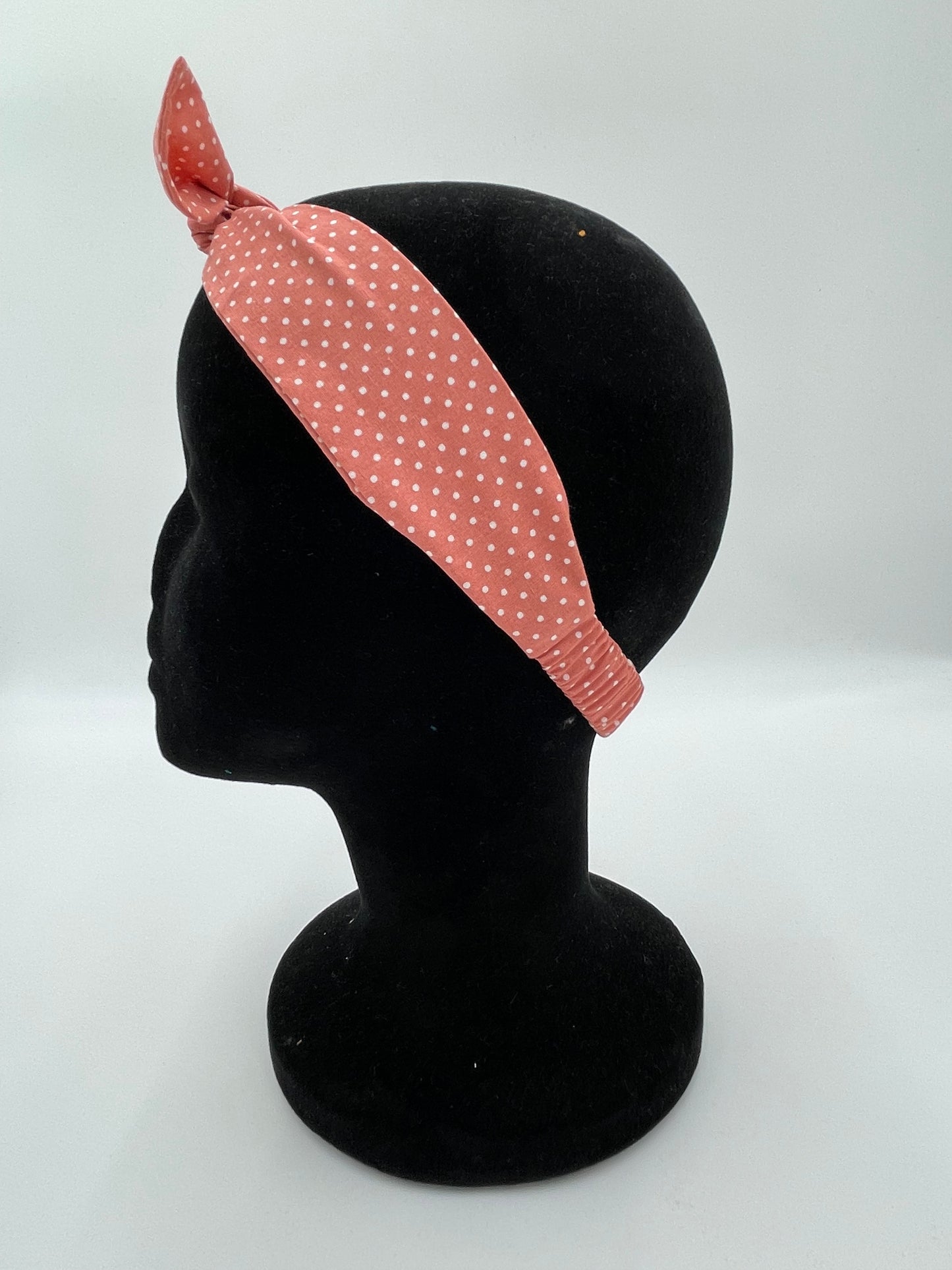 Bandeau à nouer - Pêche et Pois blancs