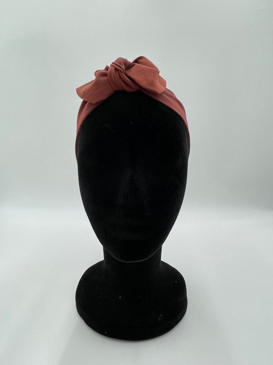 Bandeau à nouer - Marron uni