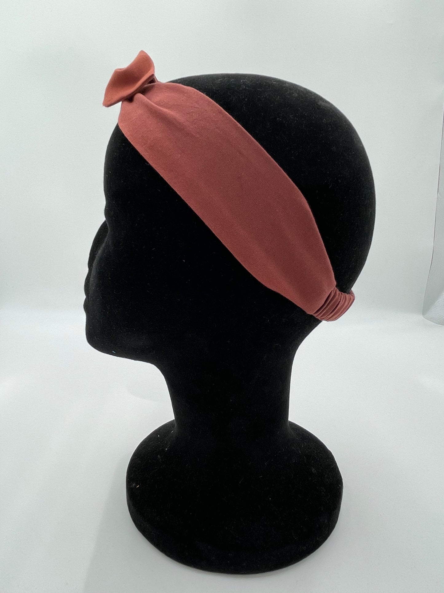 Bandeau à nouer - Marron uni