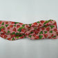 Bandeau turban - Fraises sur fond rose