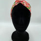 Bandeau turban - Fraises sur fond rose