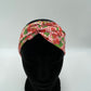 Bandeau turban - Fraises sur fond rose