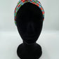 Bandeau turban - Fraises sur fond bleu