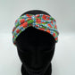 Bandeau turban - Fraises sur fond bleu