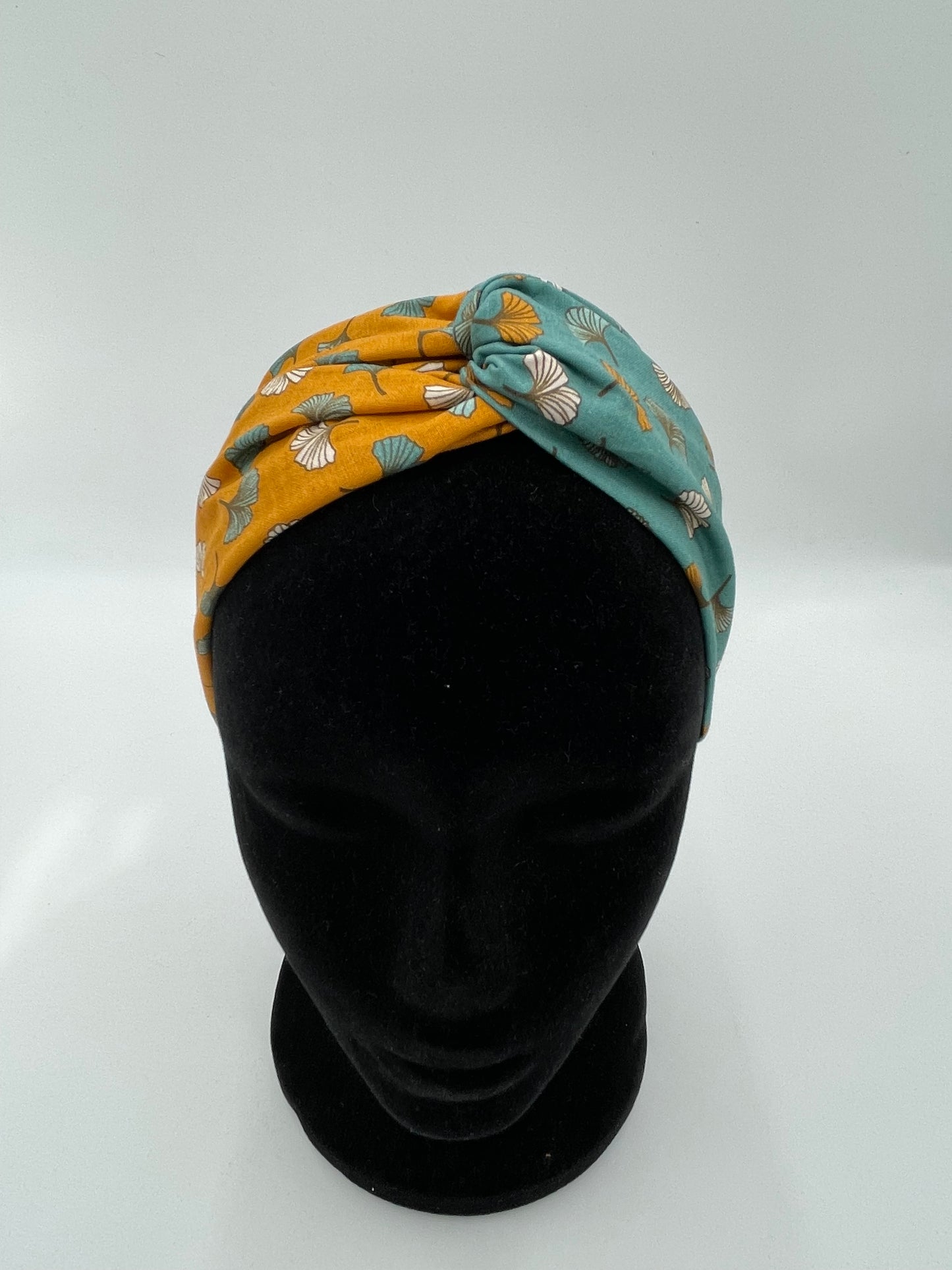 Bandeau turban - Genkgo bicolore