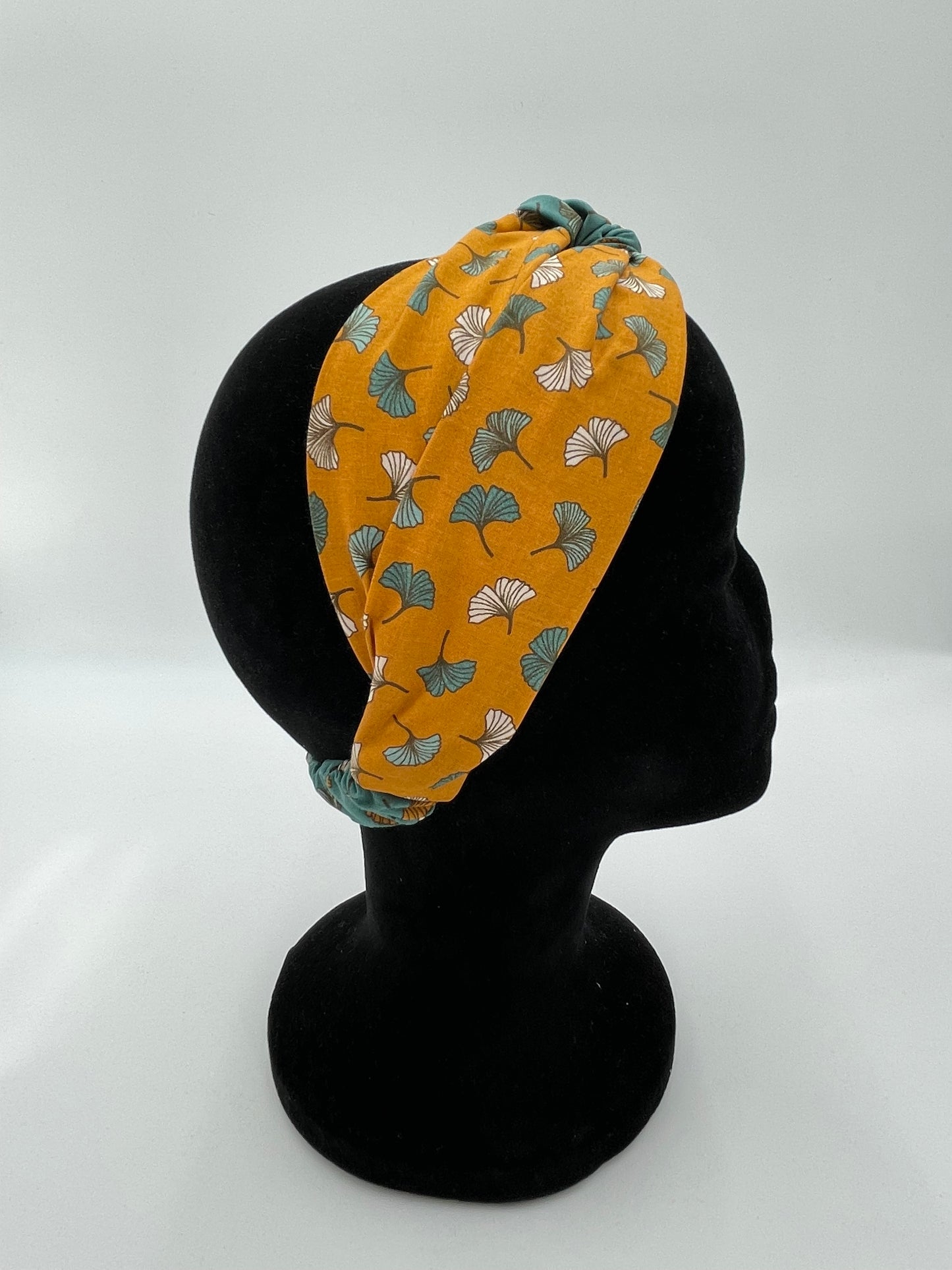 Bandeau turban - Genkgo bicolore