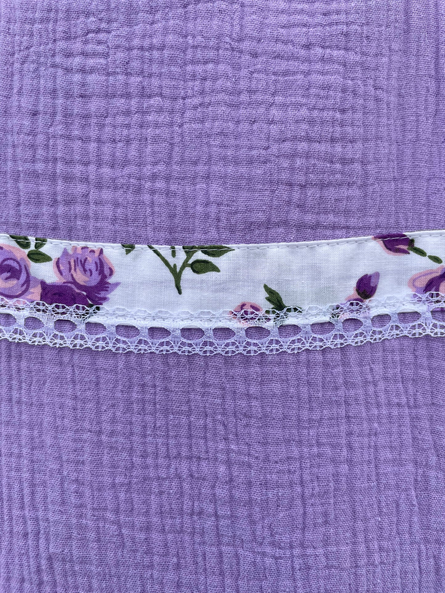 Gigoteuse d'hiver 6-18 mois - Lilas et Roses