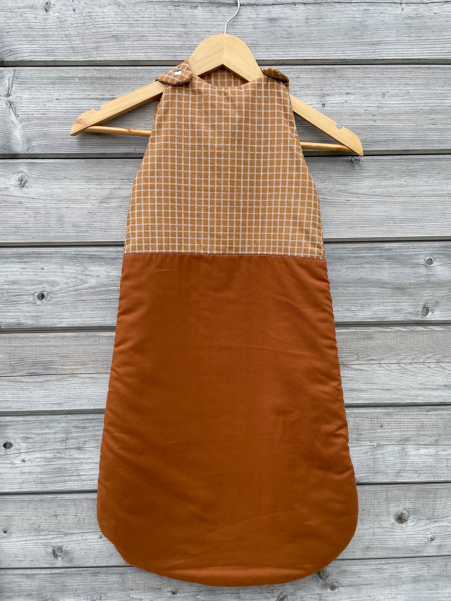 Gigoteuse de mi-saison 6-18 mois - Caramel et Carreaux