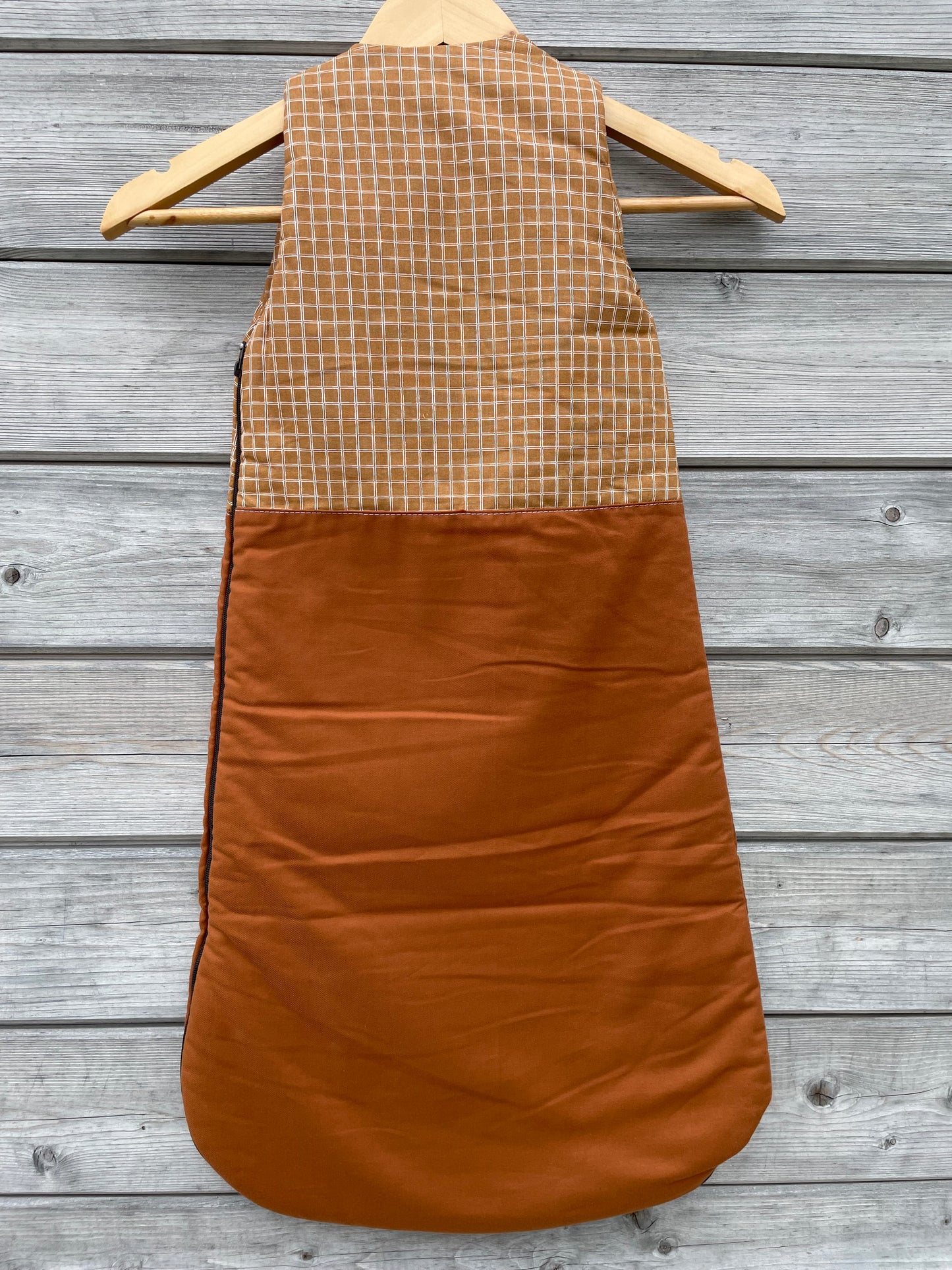 Gigoteuse de mi-saison 6-18 mois - Caramel et Carreaux