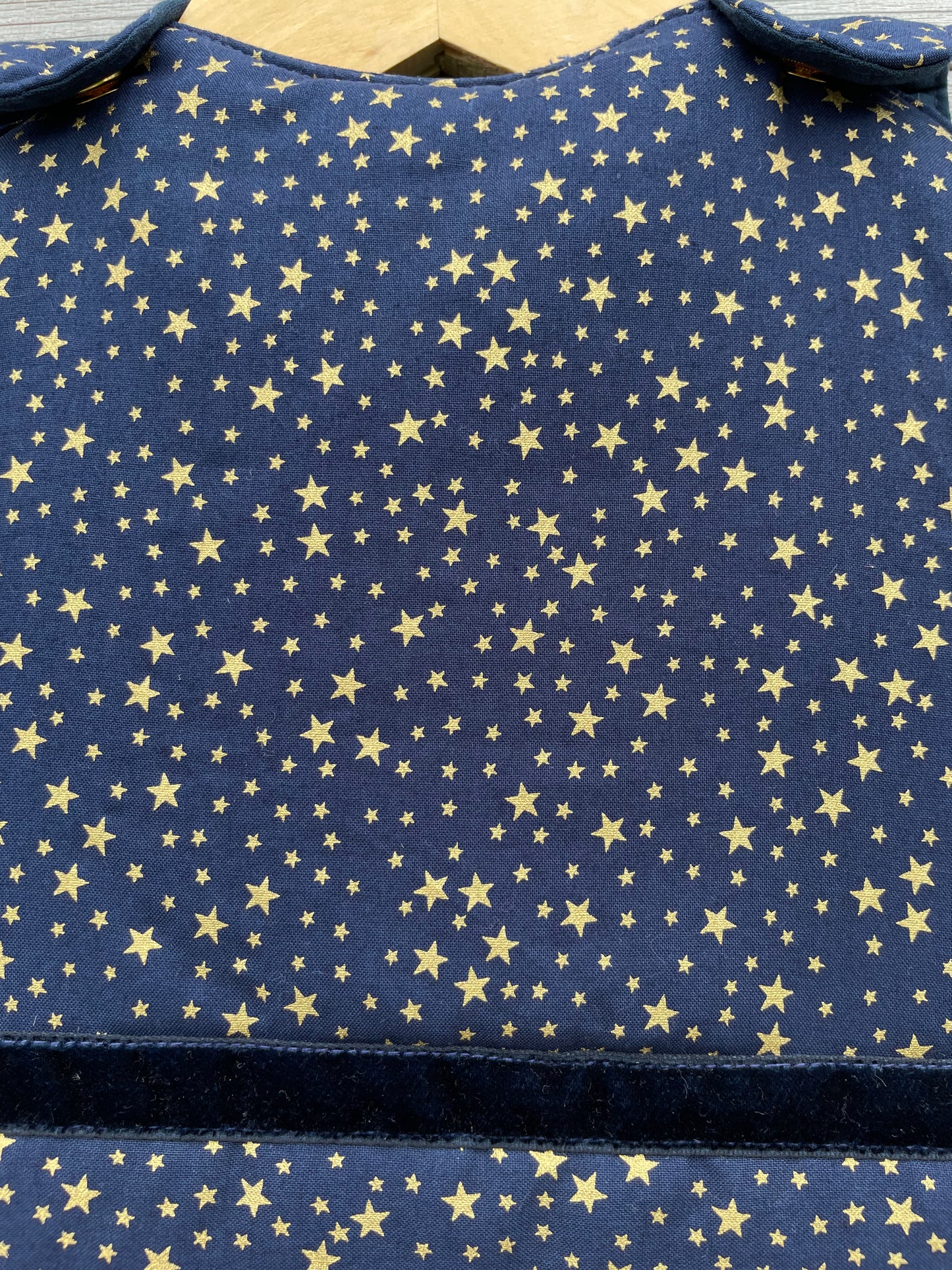 Gigoteuse d'hiver 0-6 mois - Bleu nuit Etoiles or