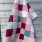 Couverture Patchwork - Roses et Prune