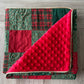 Couverture Patchwork - Noël Rouge