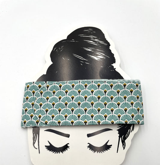 Bandeau de soin - Eventails menthe Eponge menthe