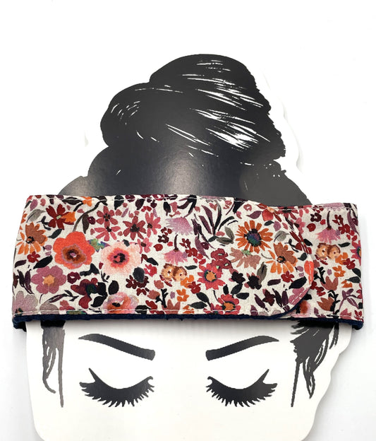 Bandeau de soin - Fleurs orange Eponge marine