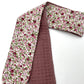 Bandeau de soin - Roses fond écru Eponge vieux rose