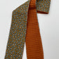 Bandeau de soin - Fleurs sur fond marron Eponge brique