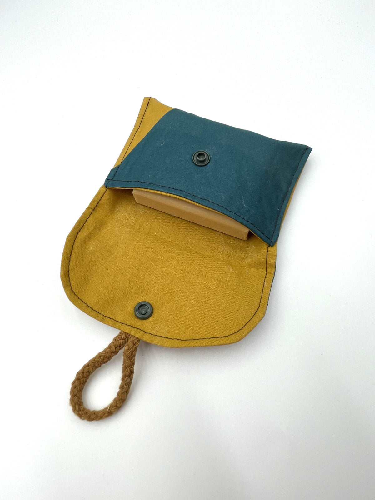 Pochette à savon en coton enduit