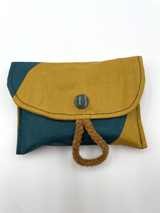 Pochette à savon en coton enduit