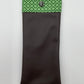 Etui à lunettes - Marron et Motifs verts