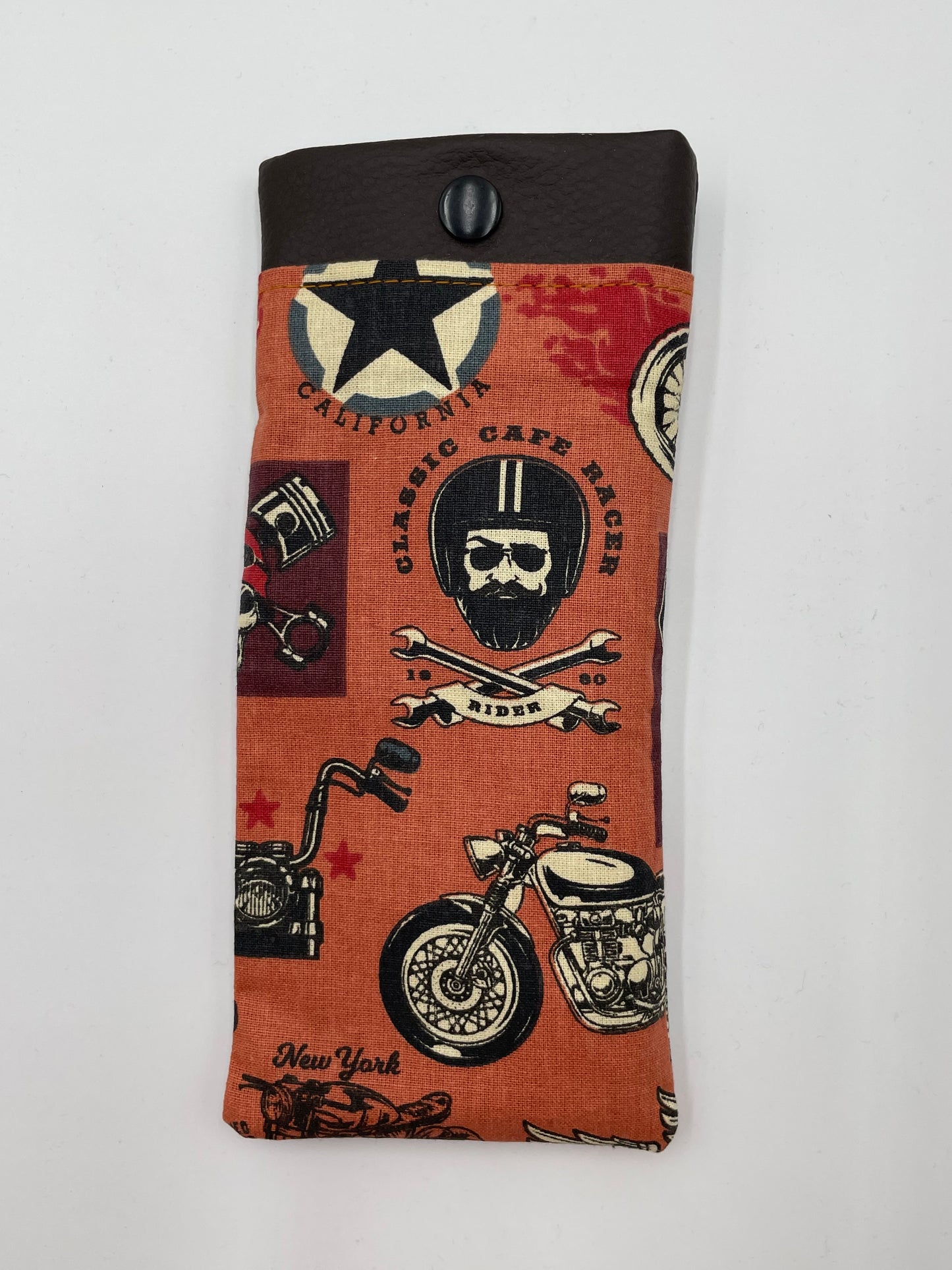Etui à lunettes - Biker et Marron